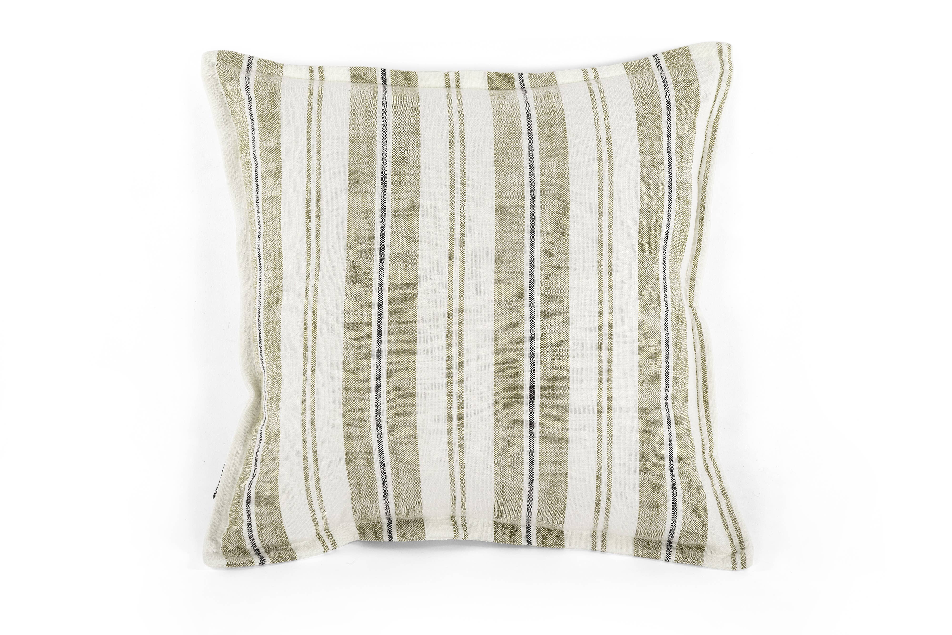 Pude (fyldt) INDIRA - 45x45 cm: Green Tiseco