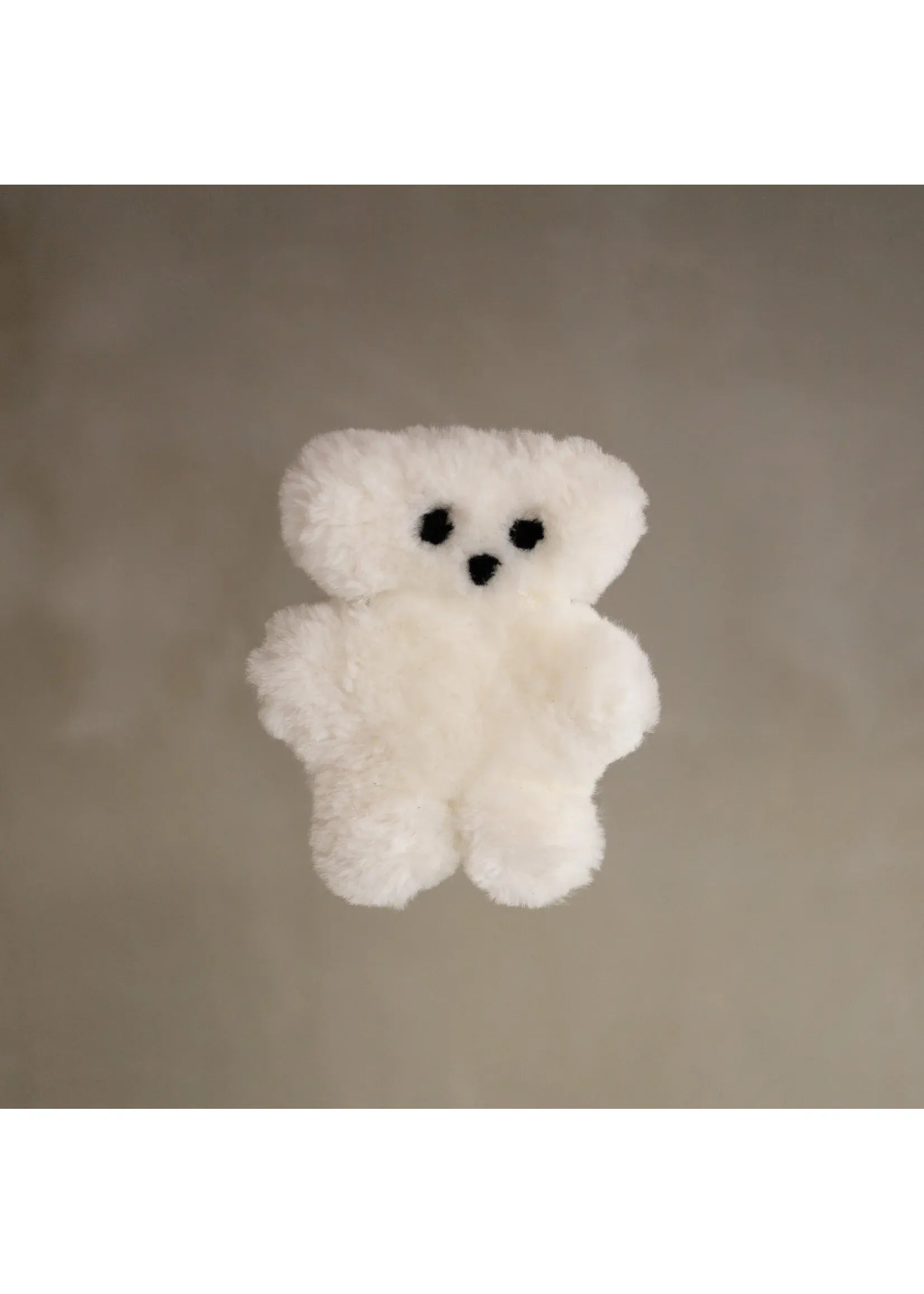 Bamse merino lammeskind - Hvid Uldplaiden.dk