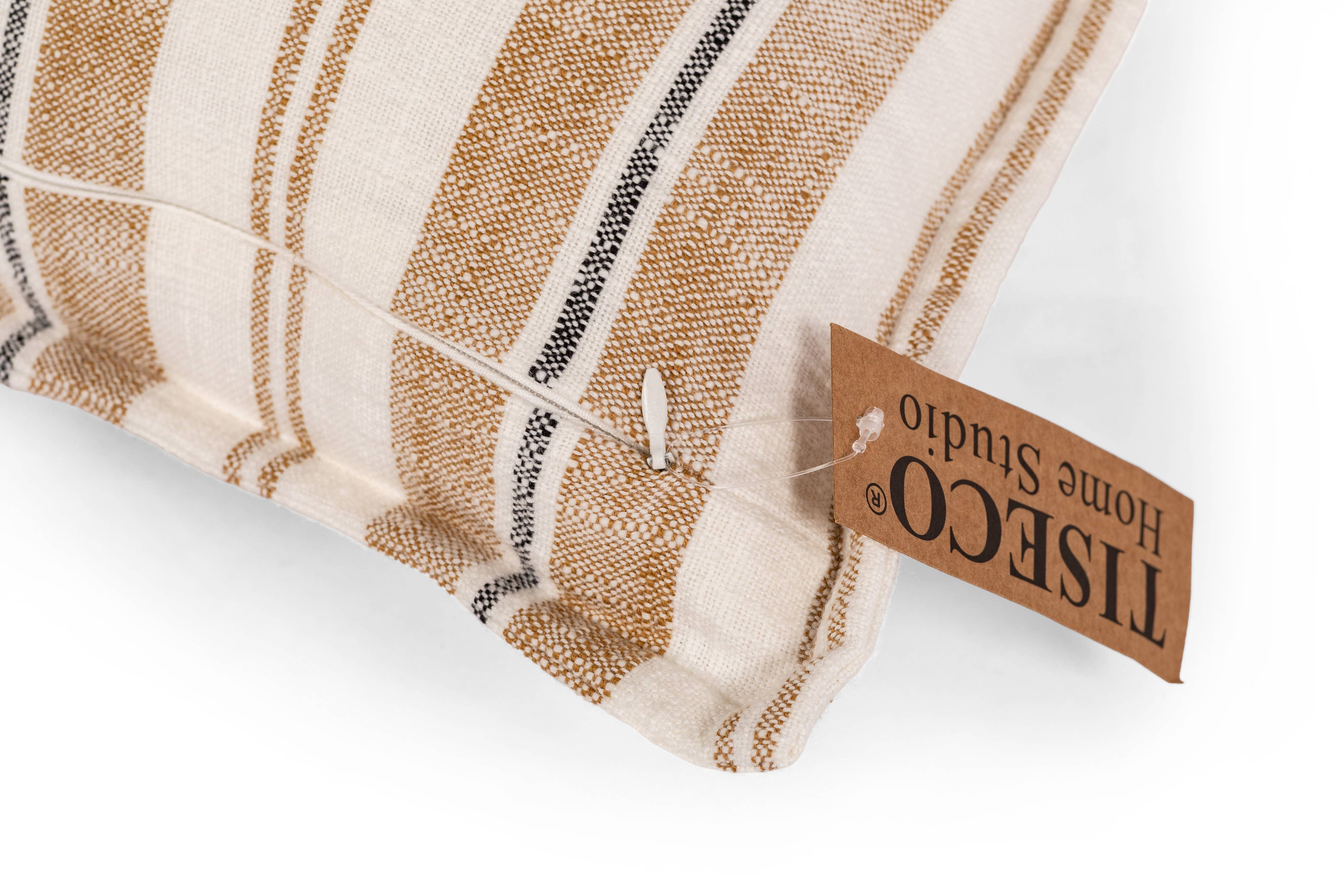Pude (fyldt) INDIRA - 45x45 cm: Sand Tiseco