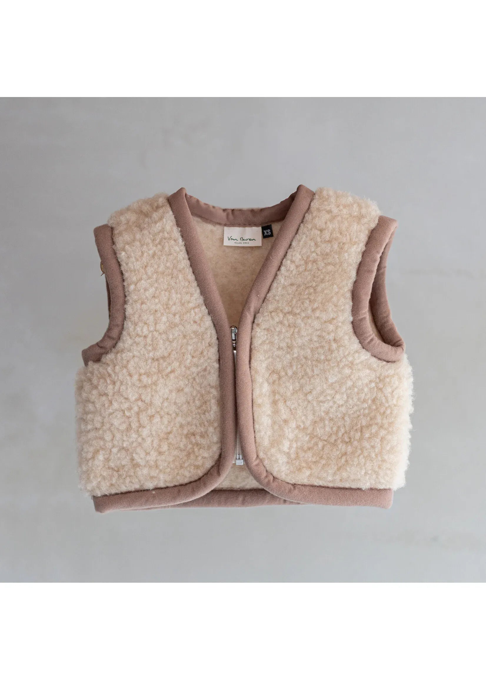 Uldvest til baby - Natur Uldplaiden.dk