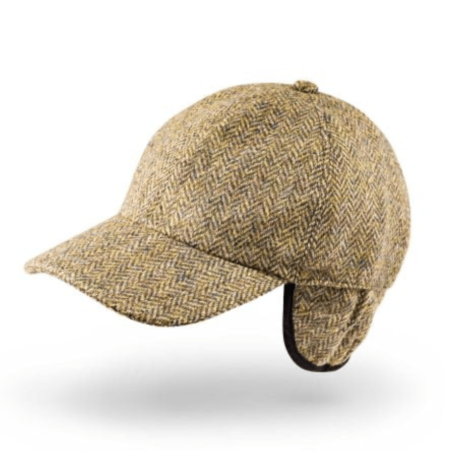 Uldkasket beige/grøn Uldplaiden